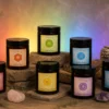 Coffret de 7 bougies parfumées aux chakras, cire de soja artisanale L'Atelier Ginko