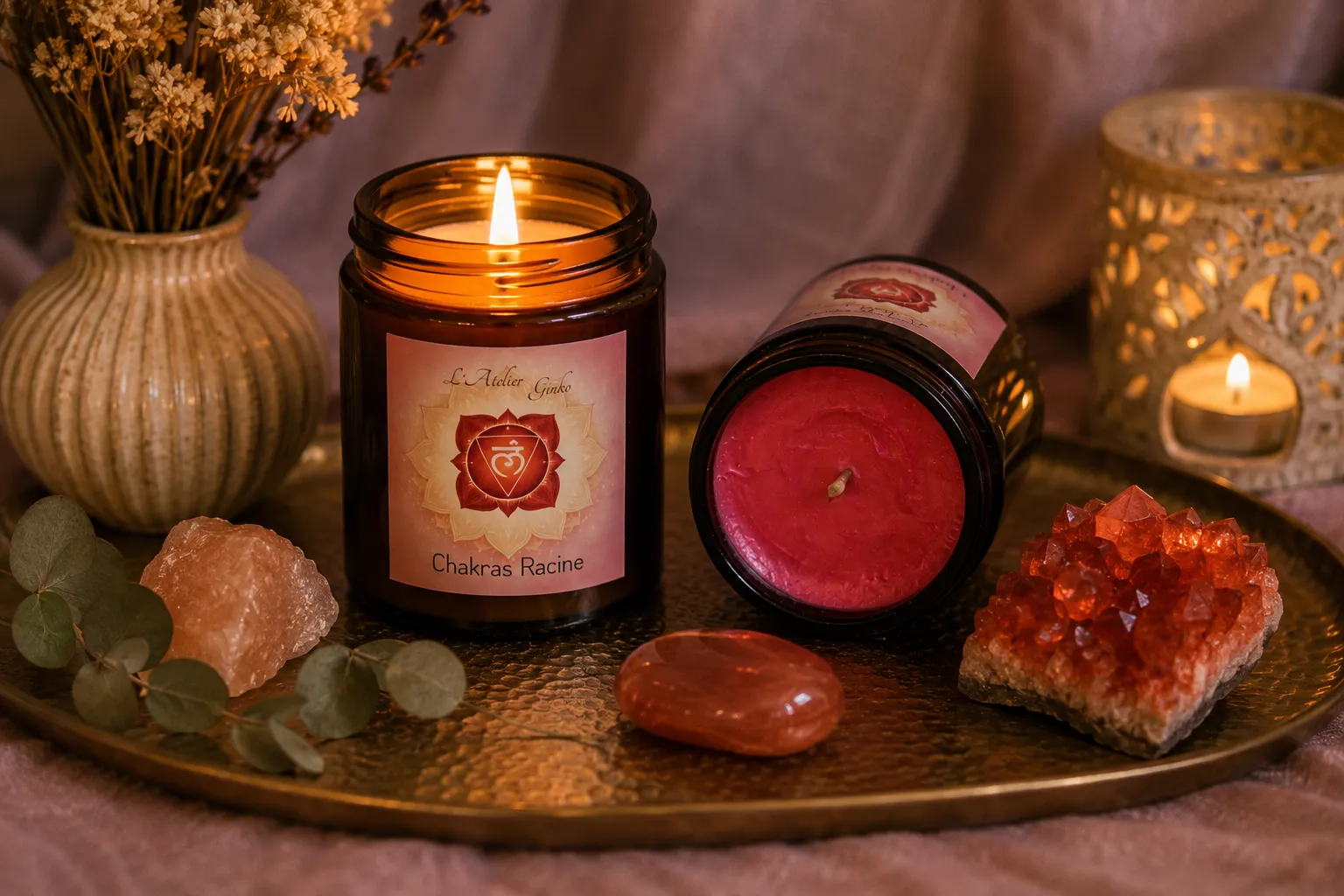 Bougie 7 Chakras Chakra Racine