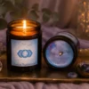 Bougie parfumée chakra Troisième Œil AJNA, cire de soja artisanale L'Atelier Ginko