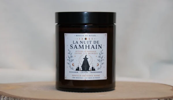 bougie rituel samhain_resultat Bougie Rituel La Nuit de Samhain – Transition, Ancêtres & Intuition - vue 3, L'Atelier Ginko